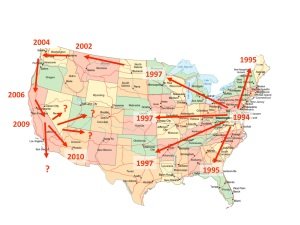House Finch Disease Map